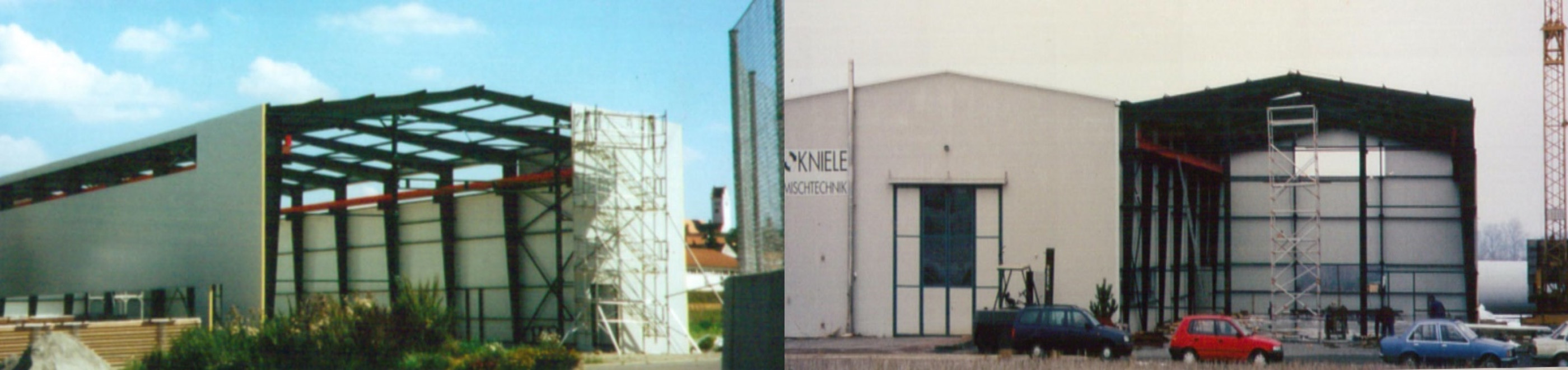 Bau der ersten Erweiterung 1992